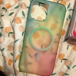 OtterBox Gradient MagSafe Case - Green and Pink